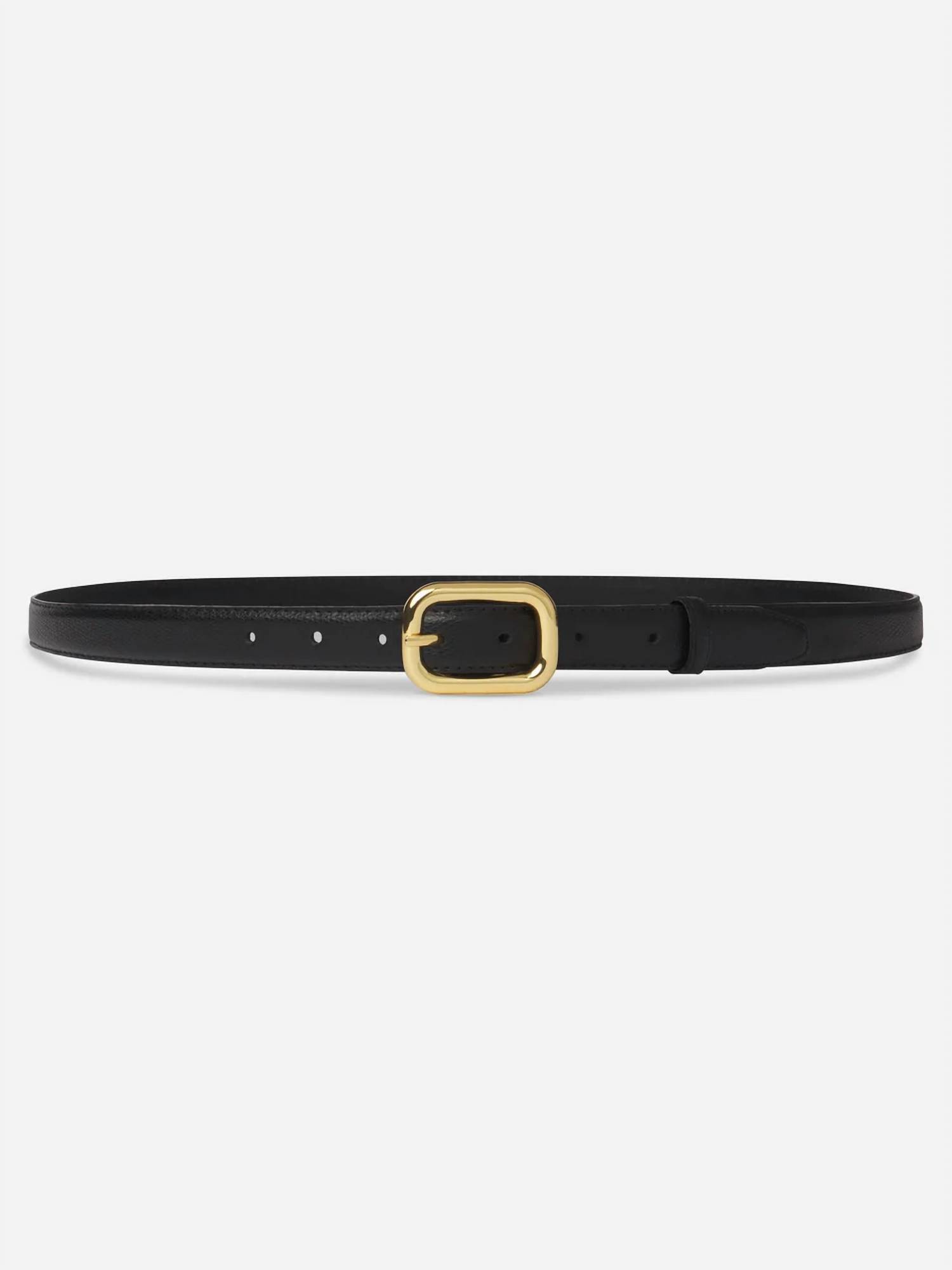 New Frame Women's Rounded Buckle Belt In Black
